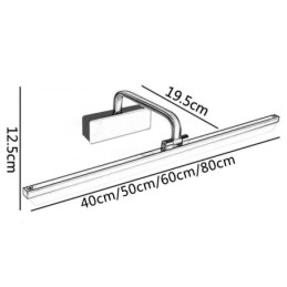 Applique murale moderne pour miroir, éclairage frontal à angle réglable pour salle de bain, maquillage