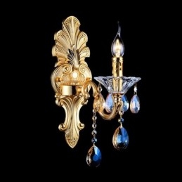Applique murale européenne luxueuse en cristal, lampe décorative, éclairage de chevet