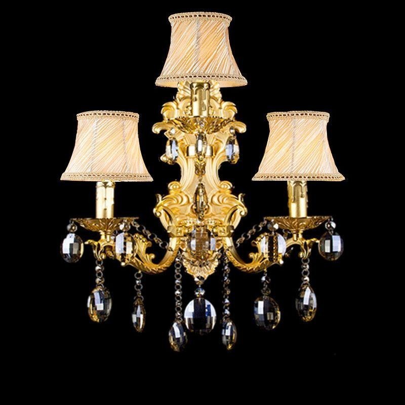Applique murale de luxe en cristal style européen