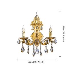 Applique murale de luxe en cristal style européen