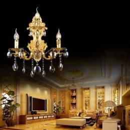 Applique murale de luxe en cristal style européen