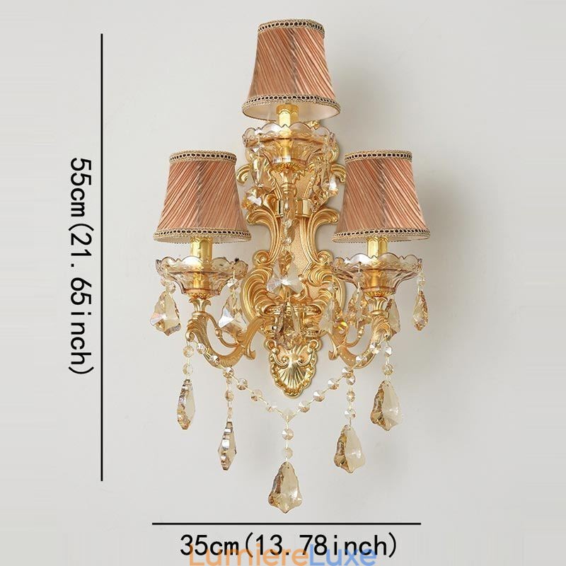 Applique murale luxueuse et élégante, lampe décorative, éclairage de chevet