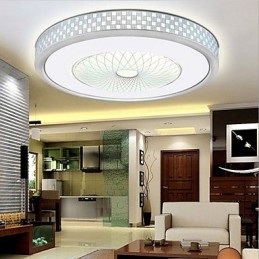 Lampe circulaire en cristal romantique à dôme