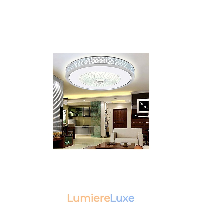 Lampe circulaire en cristal romantique à dôme