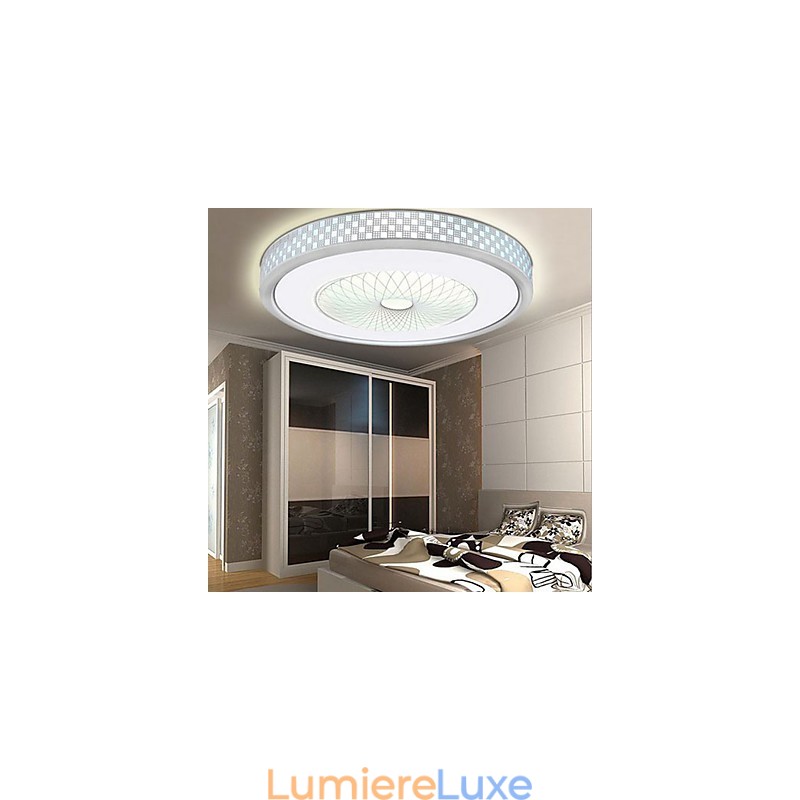 Lampe circulaire en cristal romantique à dôme