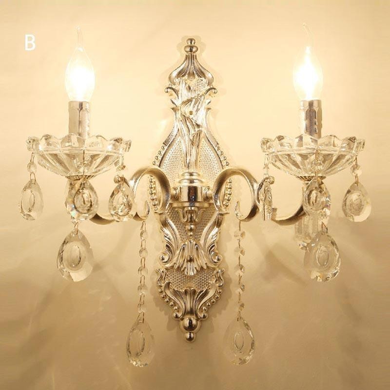 Applique murale européenne en cristal, luminaire décoratif