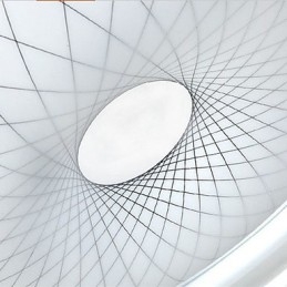Lampe circulaire en cristal romantique à dôme