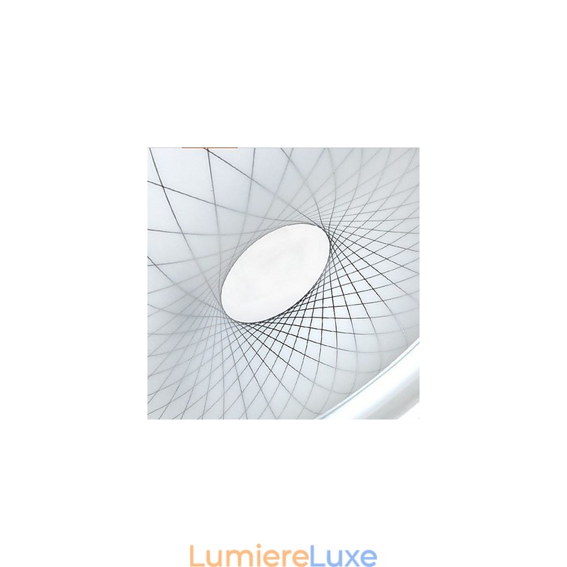 Lampe circulaire en cristal romantique à dôme