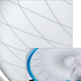 Lampe circulaire en cristal romantique à dôme