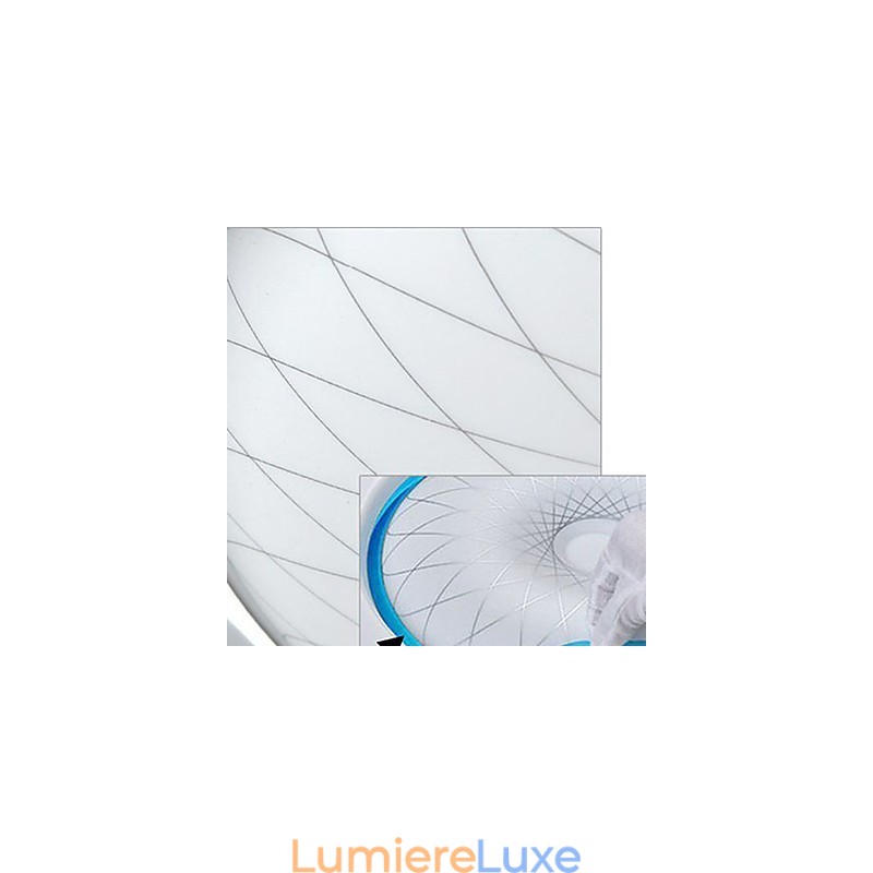 Lampe circulaire en cristal romantique à dôme