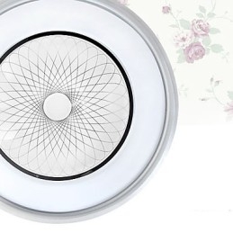 Lampe circulaire en cristal romantique à dôme