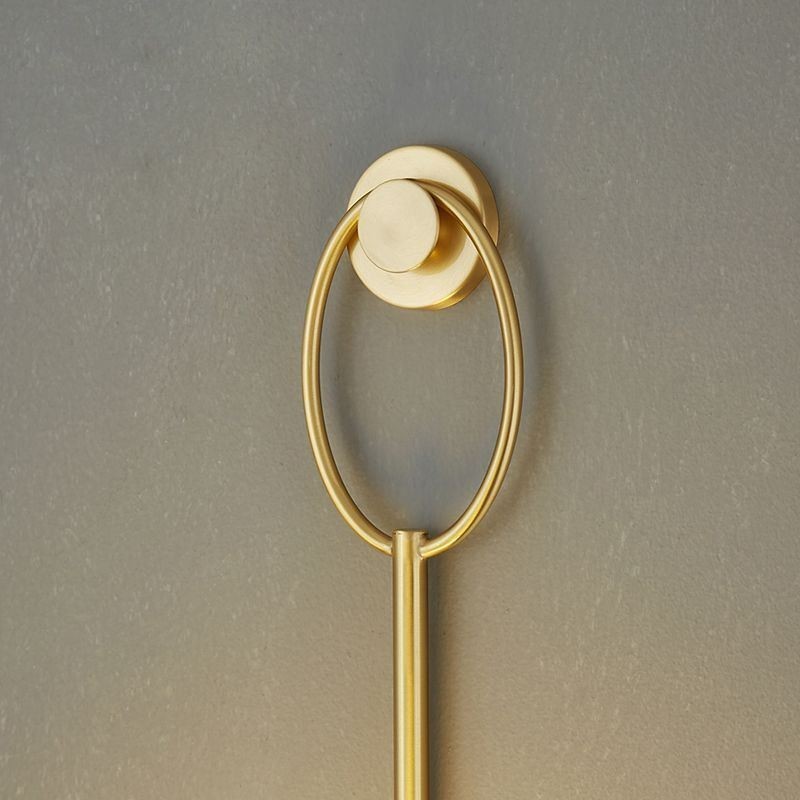Applique murale moderne en verre doré brossé