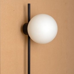 Applique murale Globe, style haricot magique du milieu du siècle, avec prise