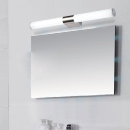 Applique murale moderne en acier inoxydable pour miroir de salle de bain