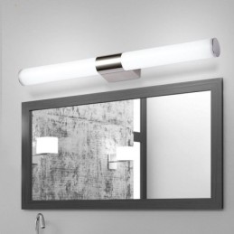 Applique murale moderne en acier inoxydable pour miroir de salle de bain