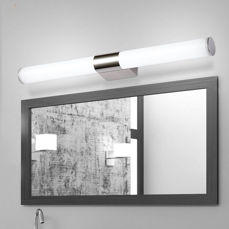 Applique murale moderne en acier inoxydable pour miroir de salle de bain