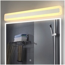 Nouveau miroir mural lumineux moderne en acrylique pour salle de bain
