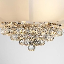 Lustre suspendu en métal galvanisé et cristal, style moderne, contemporain, traditionnel, classique, rustique, style lodge, vintage, rétro