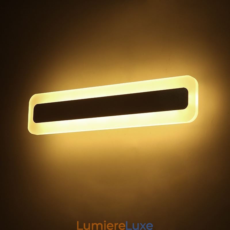 Nouveau miroir mural lumineux moderne en acrylique pour salle de bain