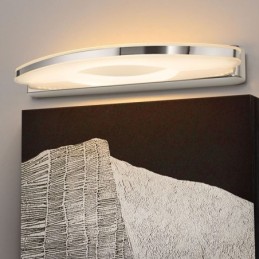 Applique murale moderne pour miroir et salle de bain en acier inoxydable