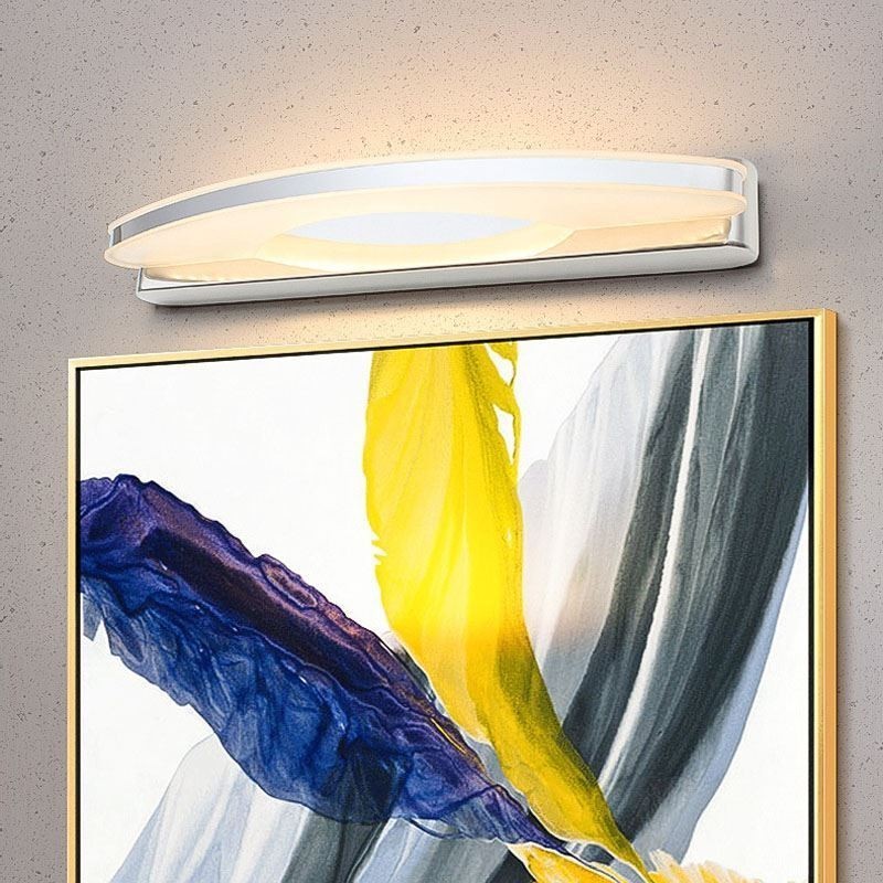 Applique murale moderne pour miroir et salle de bain en acier inoxydable