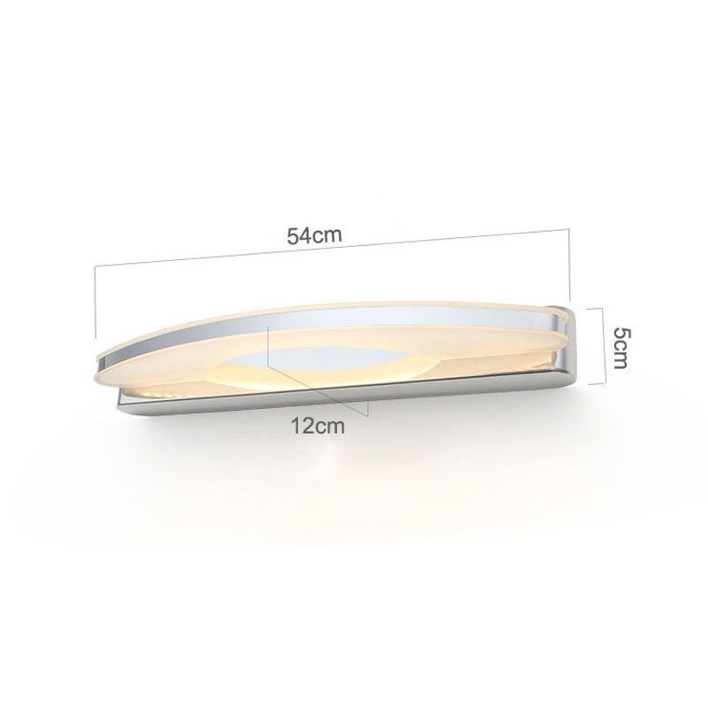 Applique murale moderne pour miroir et salle de bain en acier inoxydable