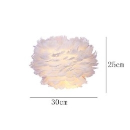 Applique murale décorative en plumes créatives