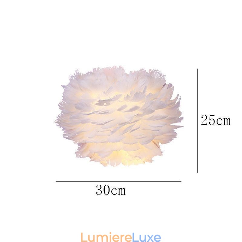 Applique murale décorative en plumes créatives