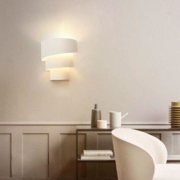 Applique murale minimaliste moderne en spirale pour gâteau, lampe de chevet