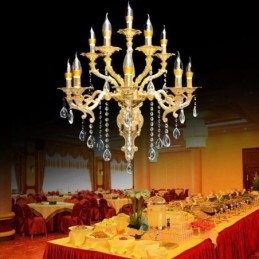 Applique murale européenne luxueuse en cristal, lampe de chevet