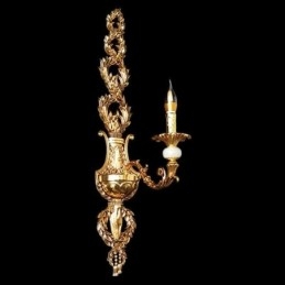 Applique murale européenne luxueuse en forme de pétale, lampe décorative en jade, éclairage de chevet