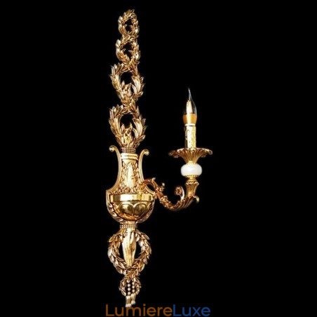 Applique murale européenne luxueuse en forme de pétale, lampe décorative en jade, éclairage de chevet Applique murale européenne luxueuse en forme de pétale, lampe décorative en jade, éclairage de chevet