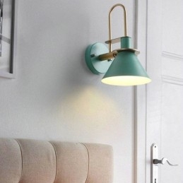 Applique murale nordique style Makron, lampe frontale créative pour miroir