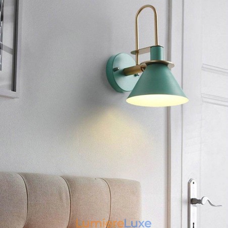 Applique murale nordique style Makron, lampe frontale créative pour miroir Applique murale nordique style Makron, lampe frontale créative pour miroir