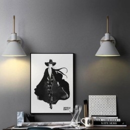 Applique murale nordique style Makron, lampe frontale créative pour miroir