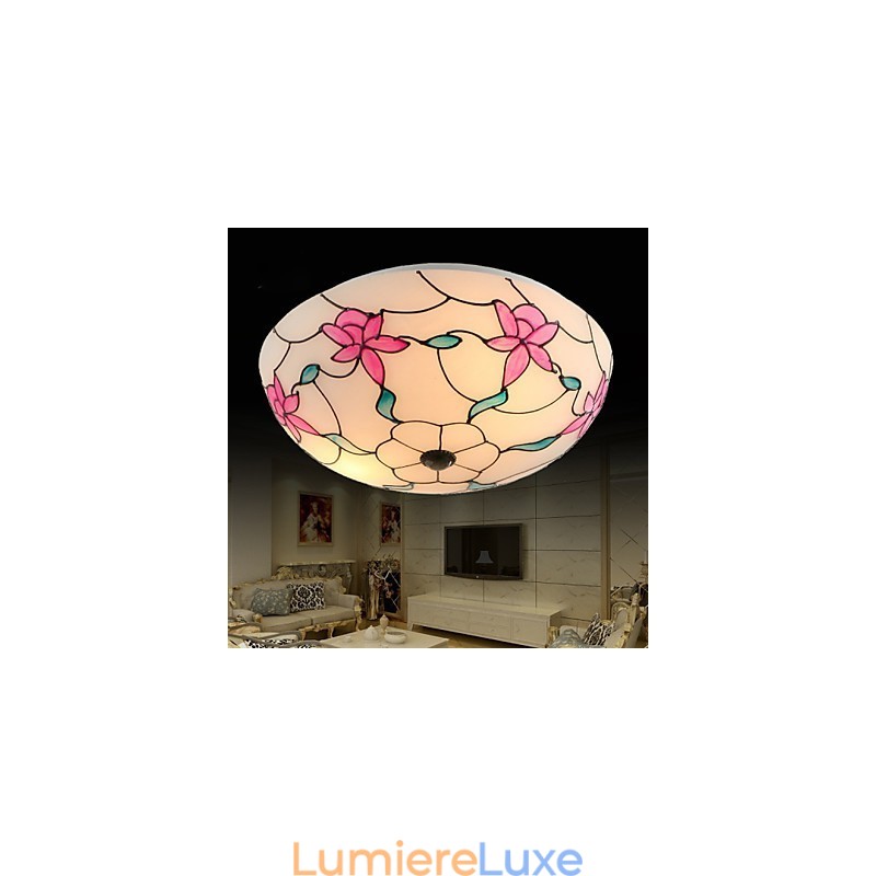 Plafonnier de style européen contracté La lampe à dôme absorbant la lumière
