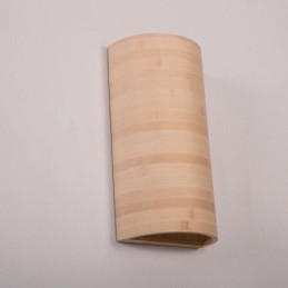 Applique murale japonaise en bambou, simple et demi-cercle, éclairage de chevet