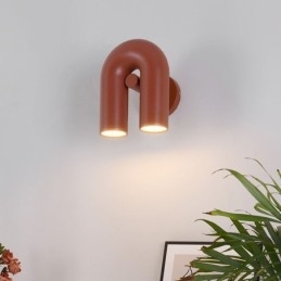 Applique murale minimaliste en forme de U avec abat-jour rotatif à 90°