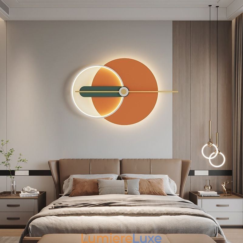 Applique murale en fer forgé avec pointeur