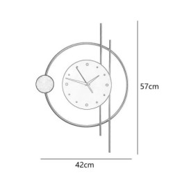 Applique murale horloge moderne minimaliste en fer forgé et