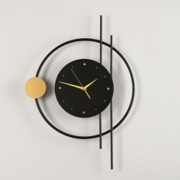 Applique murale horloge moderne minimaliste en fer forgé et