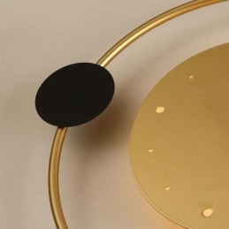 Applique murale horloge moderne minimaliste en fer forgé et