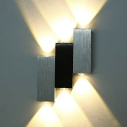 Appliques murales modernes en aluminium avec éclairage vers le haut et vers le bas
