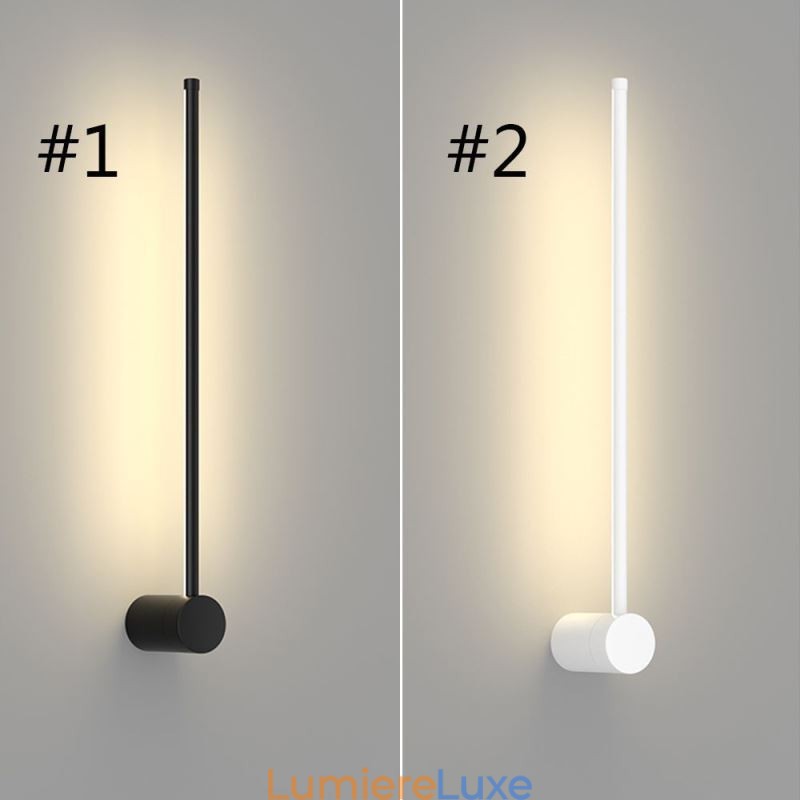Lampe murale longue moderne, lampe de chevet décorative