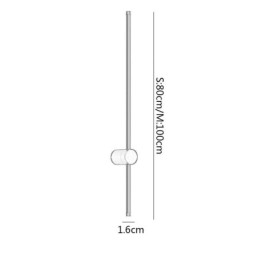 Applique murale longue moderne, lampe de chevet décorative pour allée