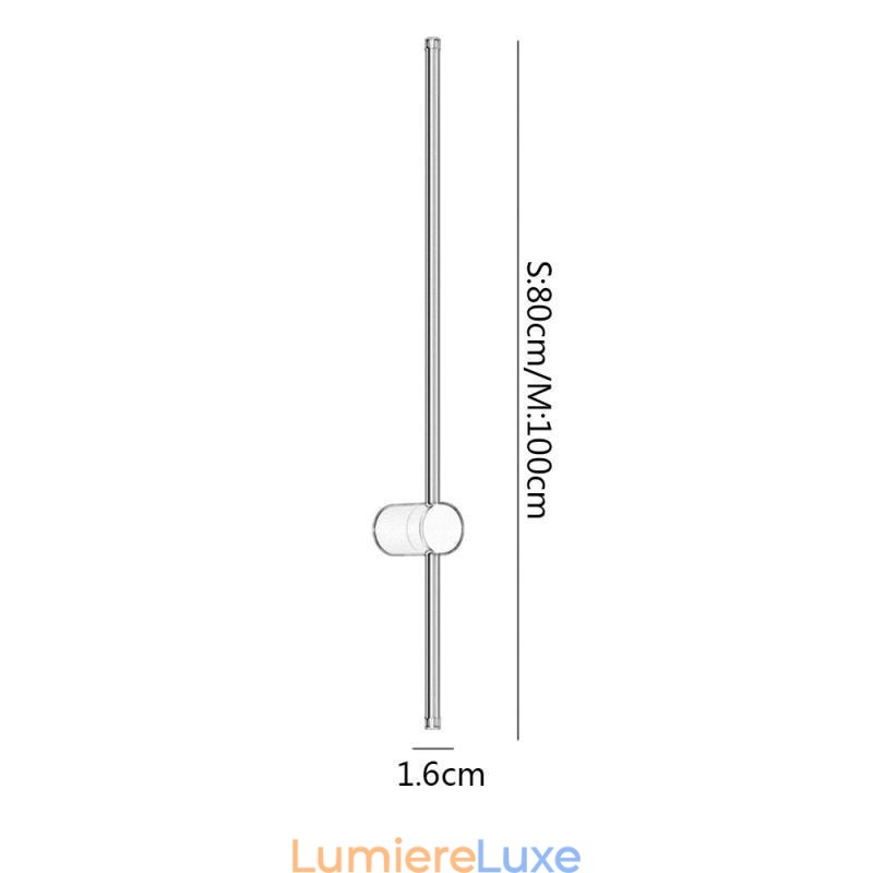Applique murale longue moderne, lampe de chevet décorative pour allée