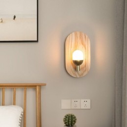 Applique murale décorative en bois pour entrée, allée, chevet, style nordique