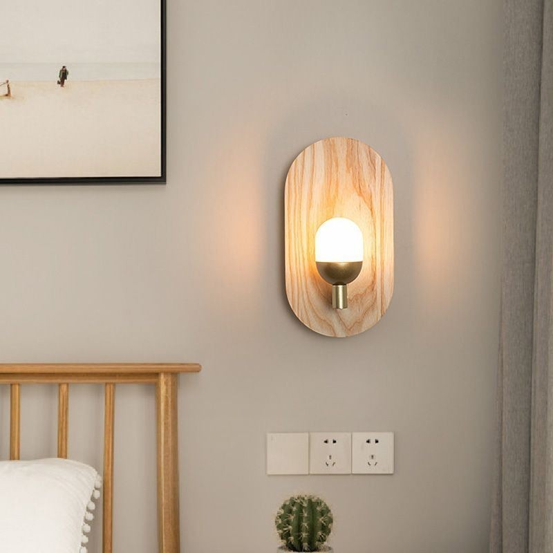 Applique murale décorative en bois pour entrée, allée, chevet, style nordique