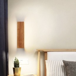 Applique murale moderne en bois pour entrée, couloir, chevet, style nordique