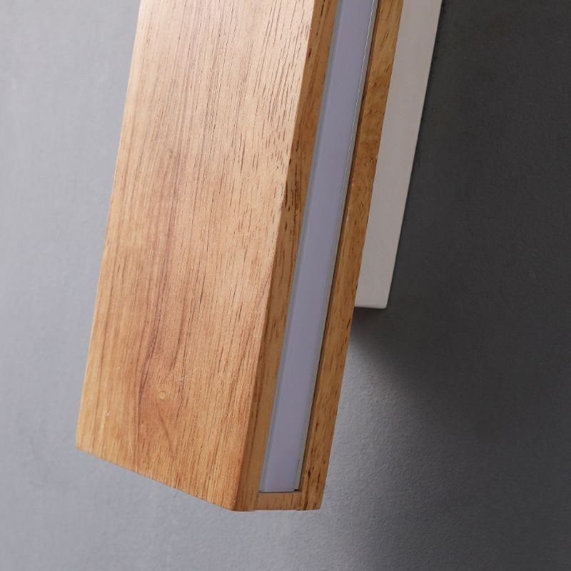 Applique murale moderne en bois pour entrée, couloir, chevet, style nordique